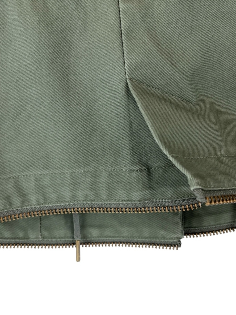Zadig & Voltaire Vedam Bis Military Green Skull Cotton Utility Jacket Flaws Sz L - Picture 9 of 15